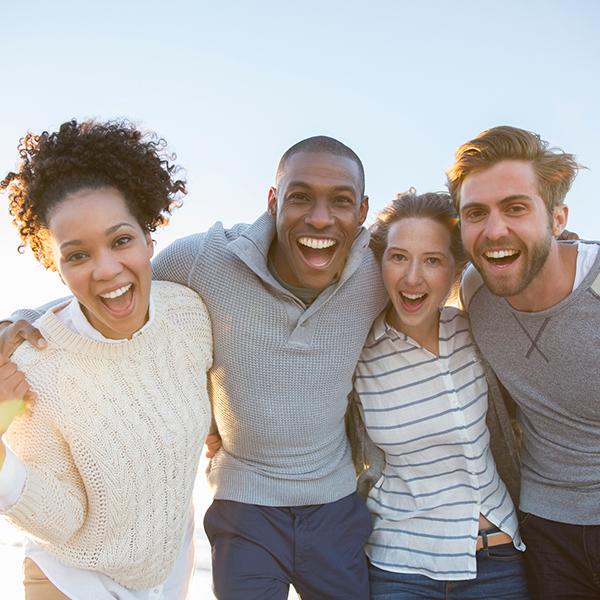 Friends Smiling